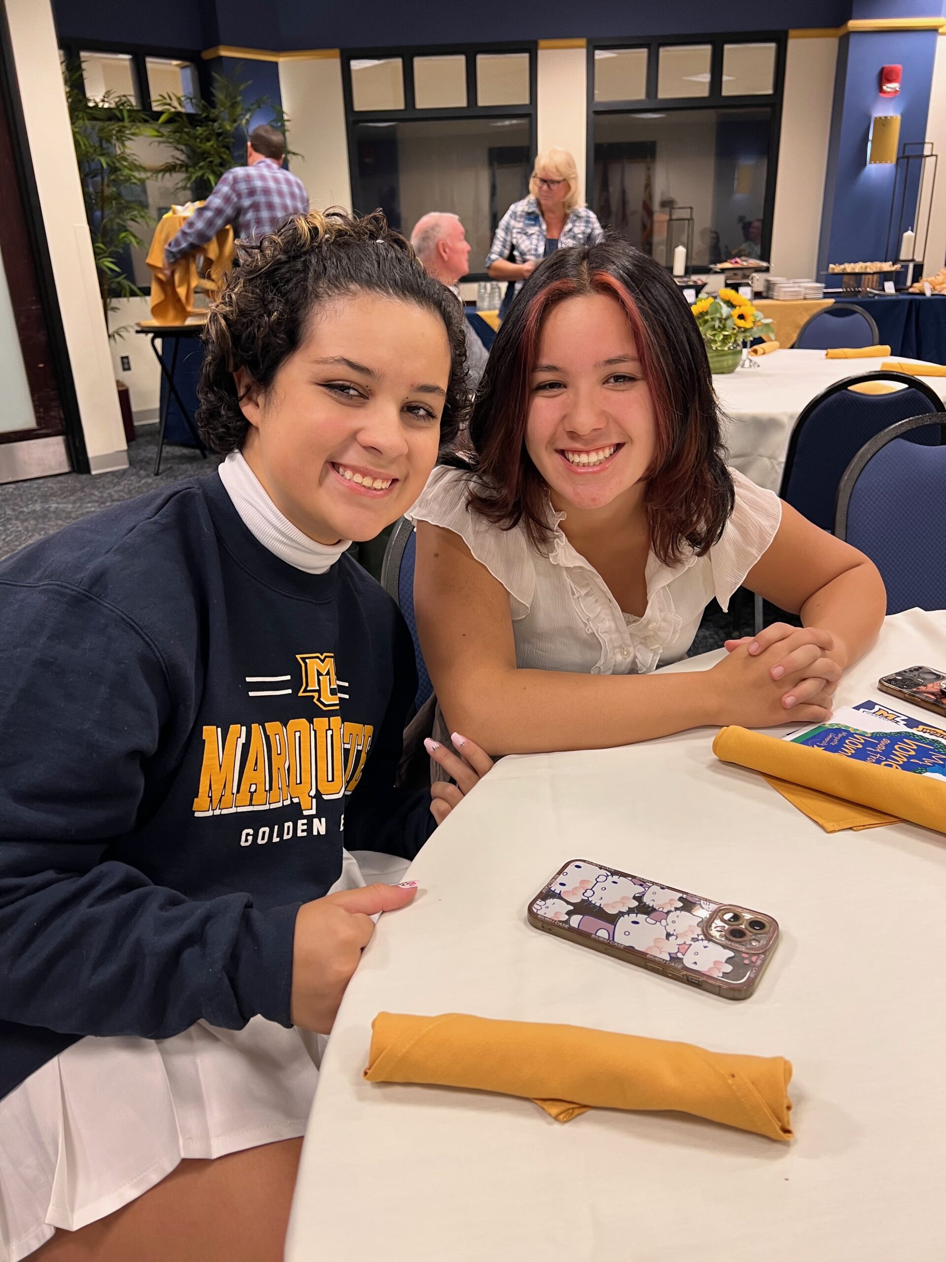 Two students at Marquette University fall 2022 tour.