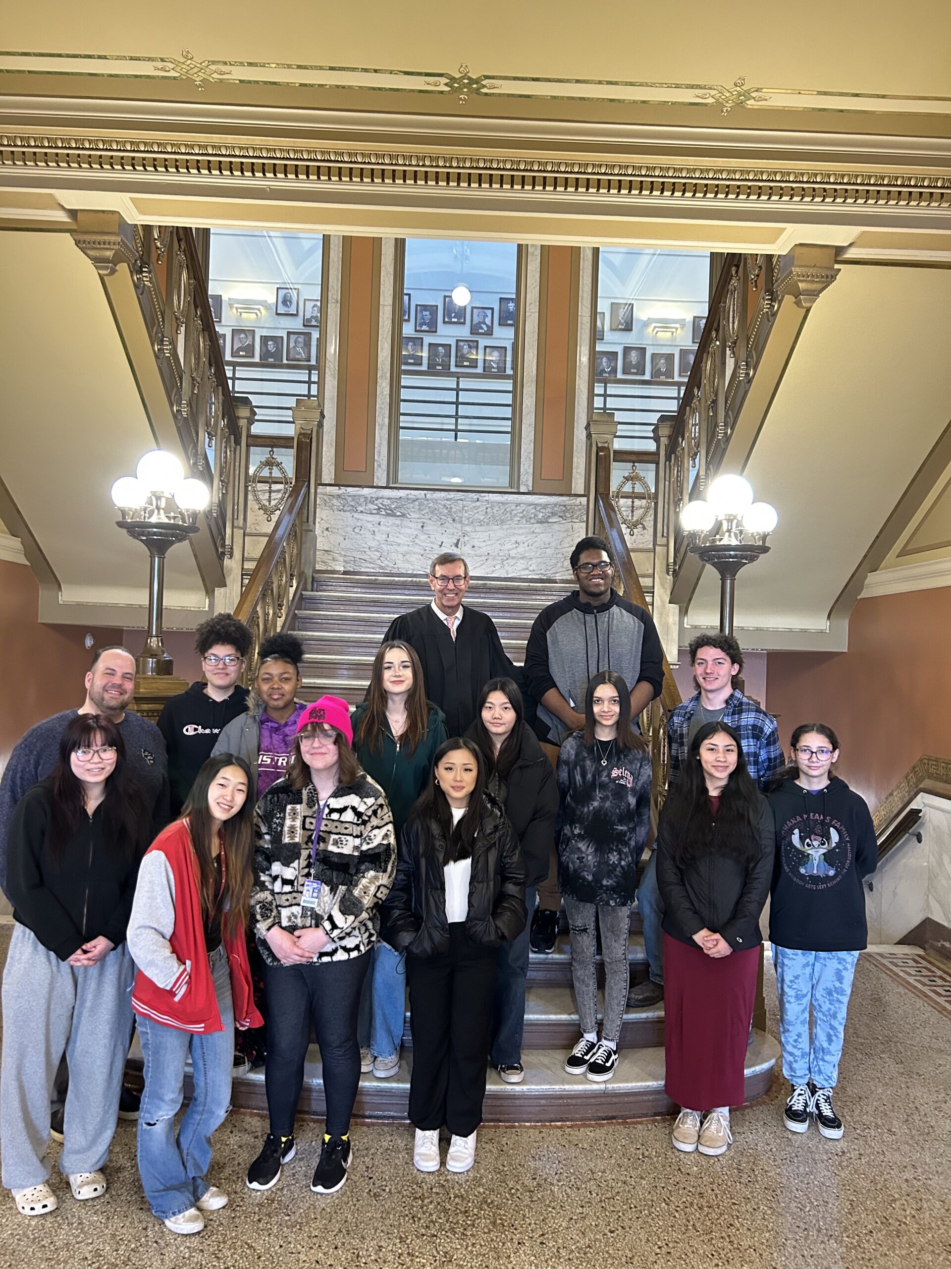 Students Tour Brown County Courthouse