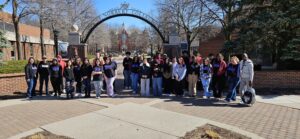 Green Bay West High School students tour St. Norbert's College.